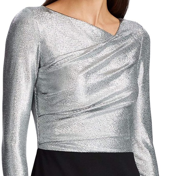 NWT Lauren Ralph Lauren Metallic two tone shimmer - Picture 3 of 11